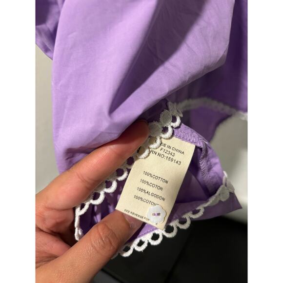 NWT FRNCH PARIS Lilac Blouse in Sz S - Picture 6 of 6